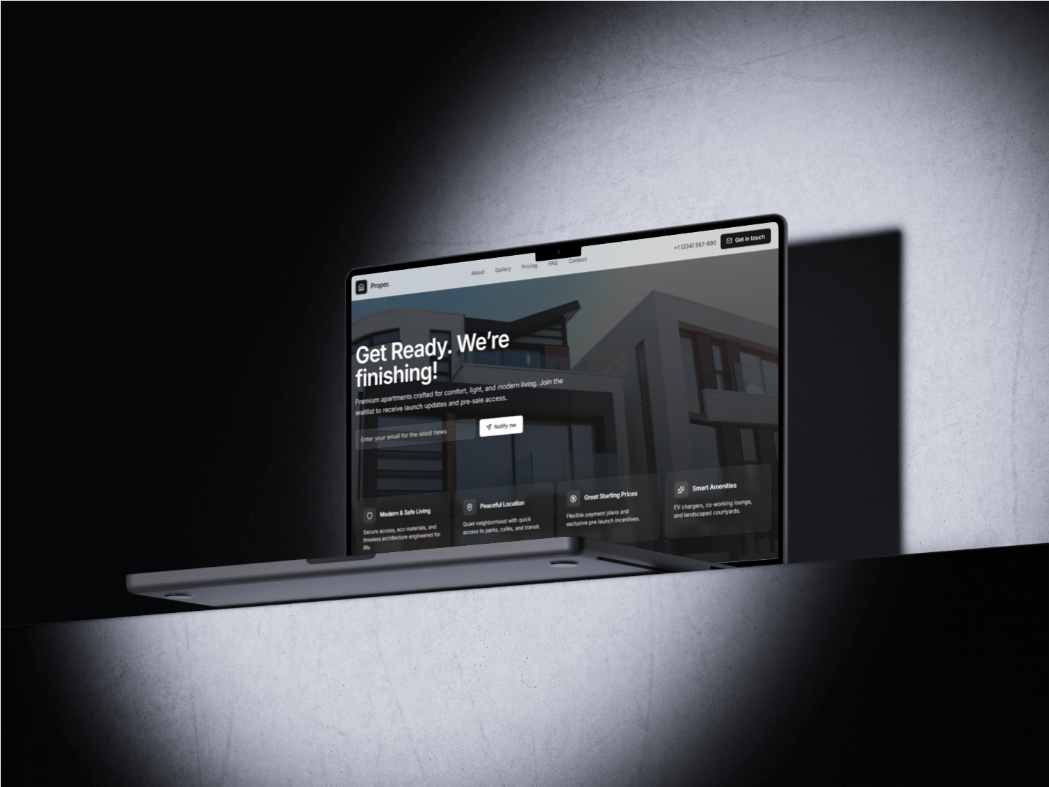 Proper real estate website