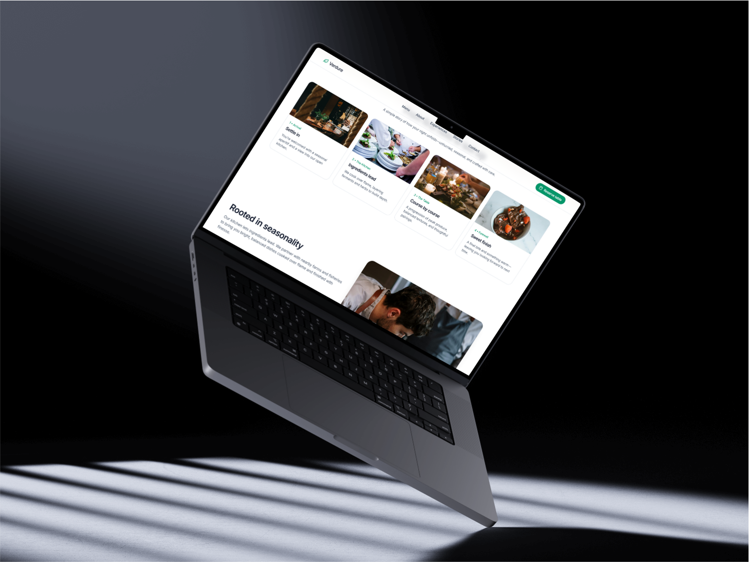 Verdure restaurant website